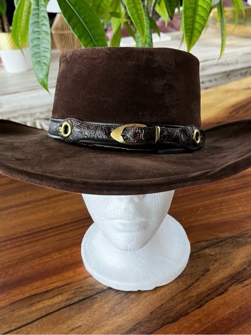 BAILEY Vintage U-Roll-It Western Cowboy Hat Brown Indie 7 1/8